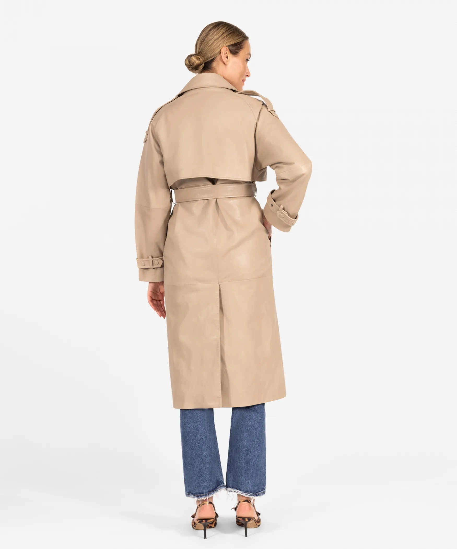 IBANA Calesta | Beige< Leren Jassen | Trenchcoats