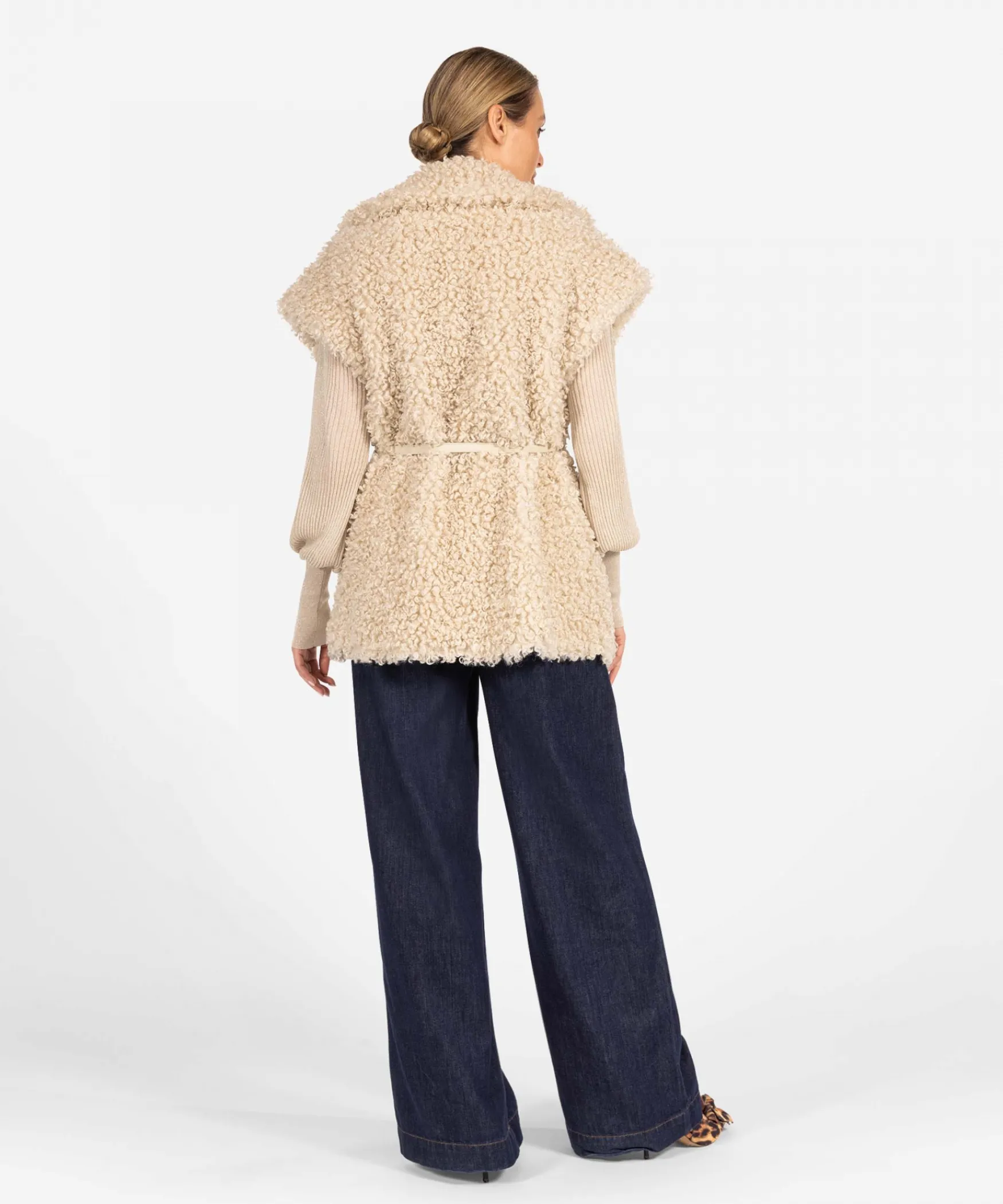 IBANA Cilka - teddy | Beige< Faux Fur | Gilet