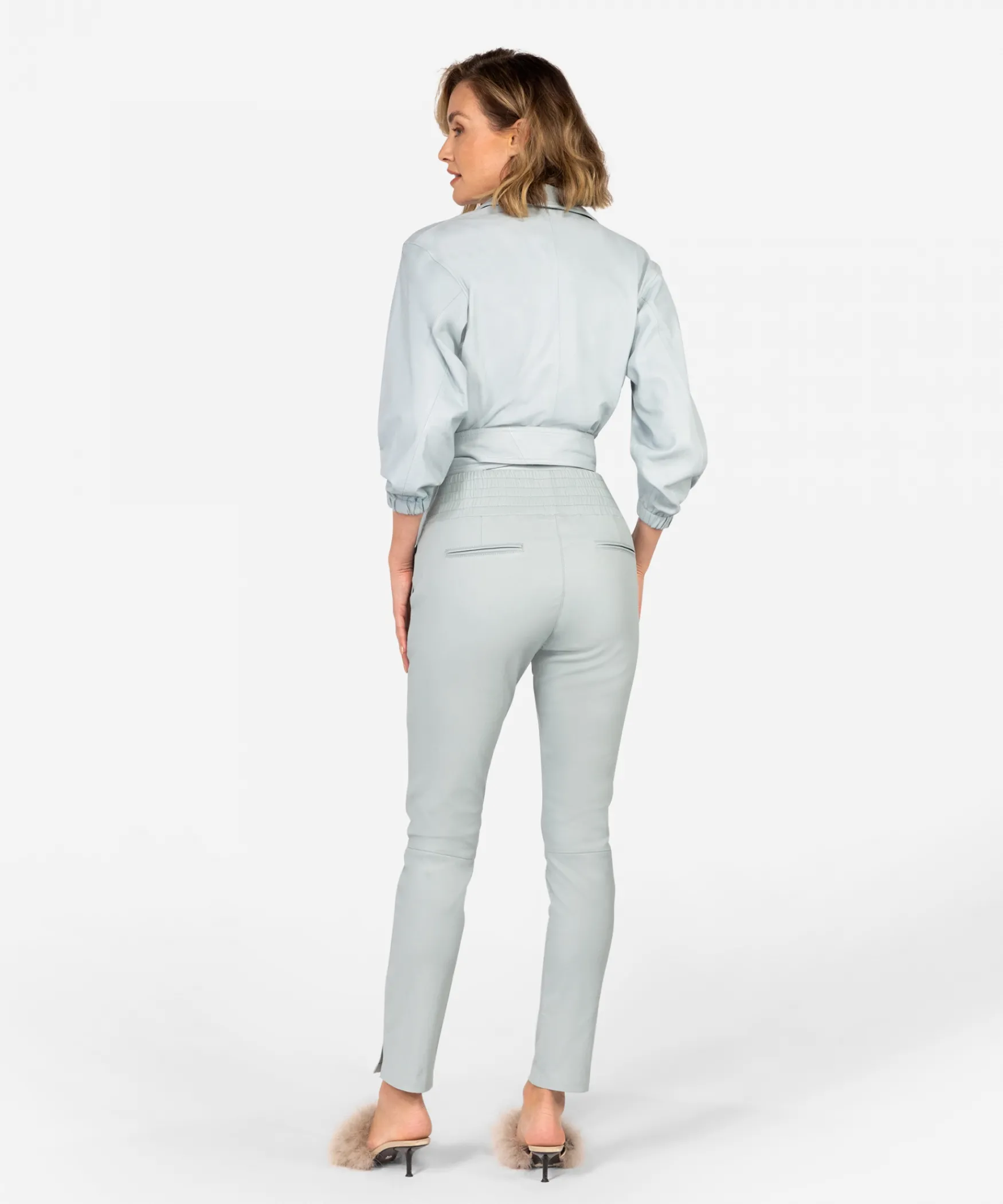 IBANA Colette | < Mid Waist | Leren Broeken