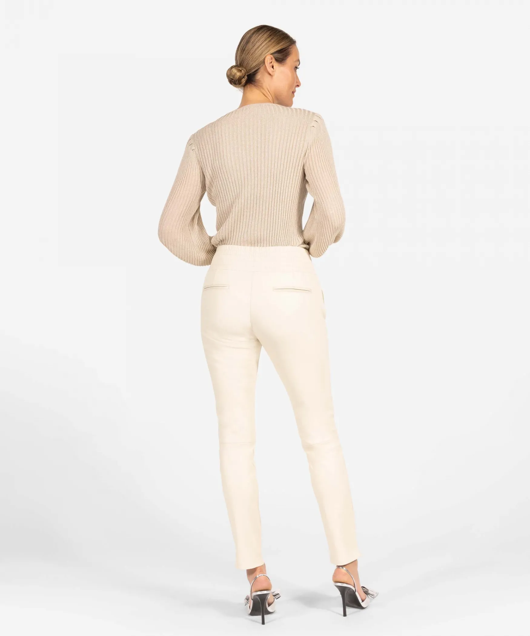 IBANA Colette | < Mid Waist | Leren Broeken