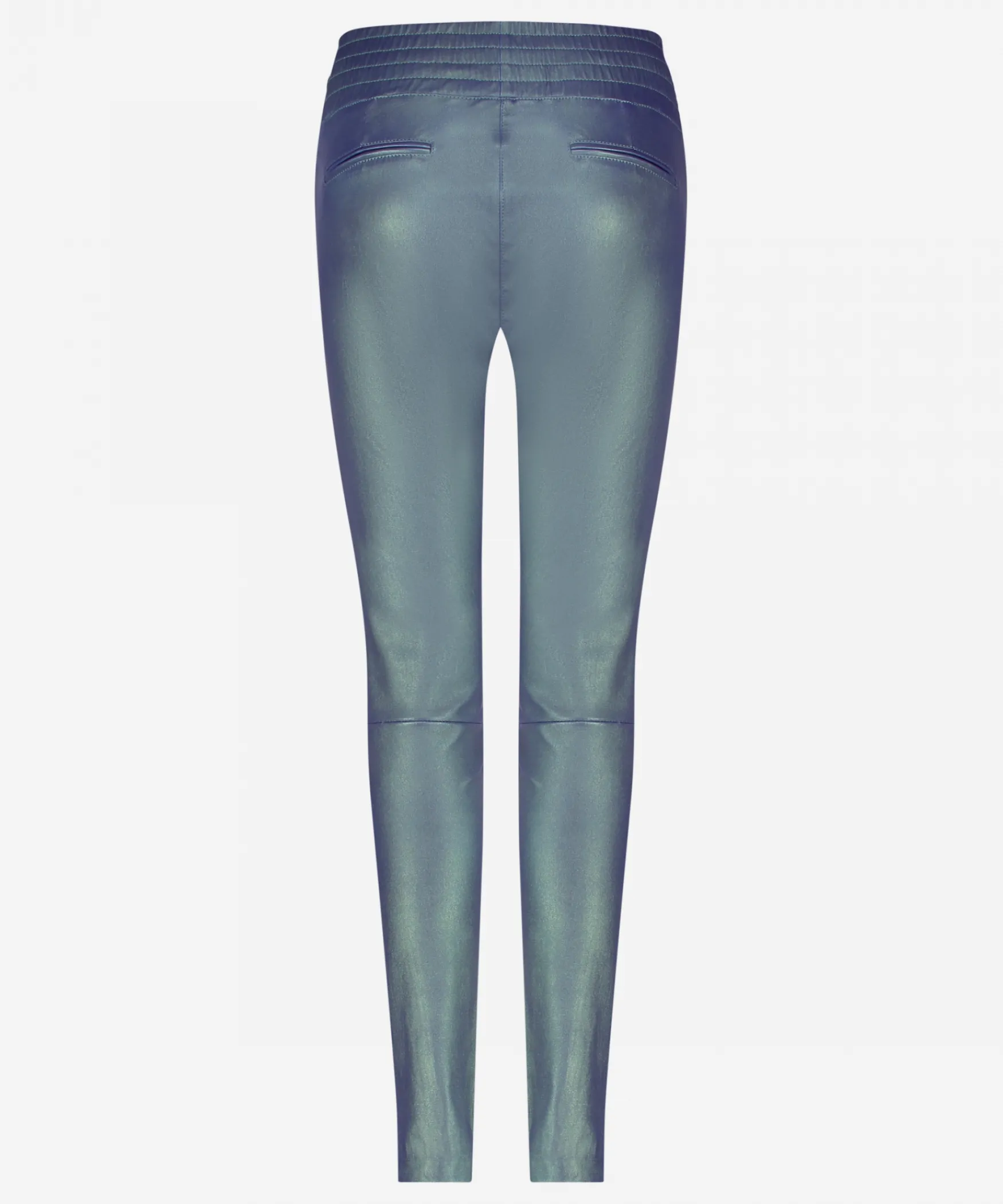 IBANA Colette Metallic | Shagreen< Mid Waist | Leren Broeken