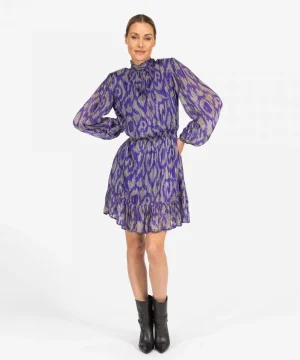 IBANA Dillia | Purple Graphic< Mini Jurken