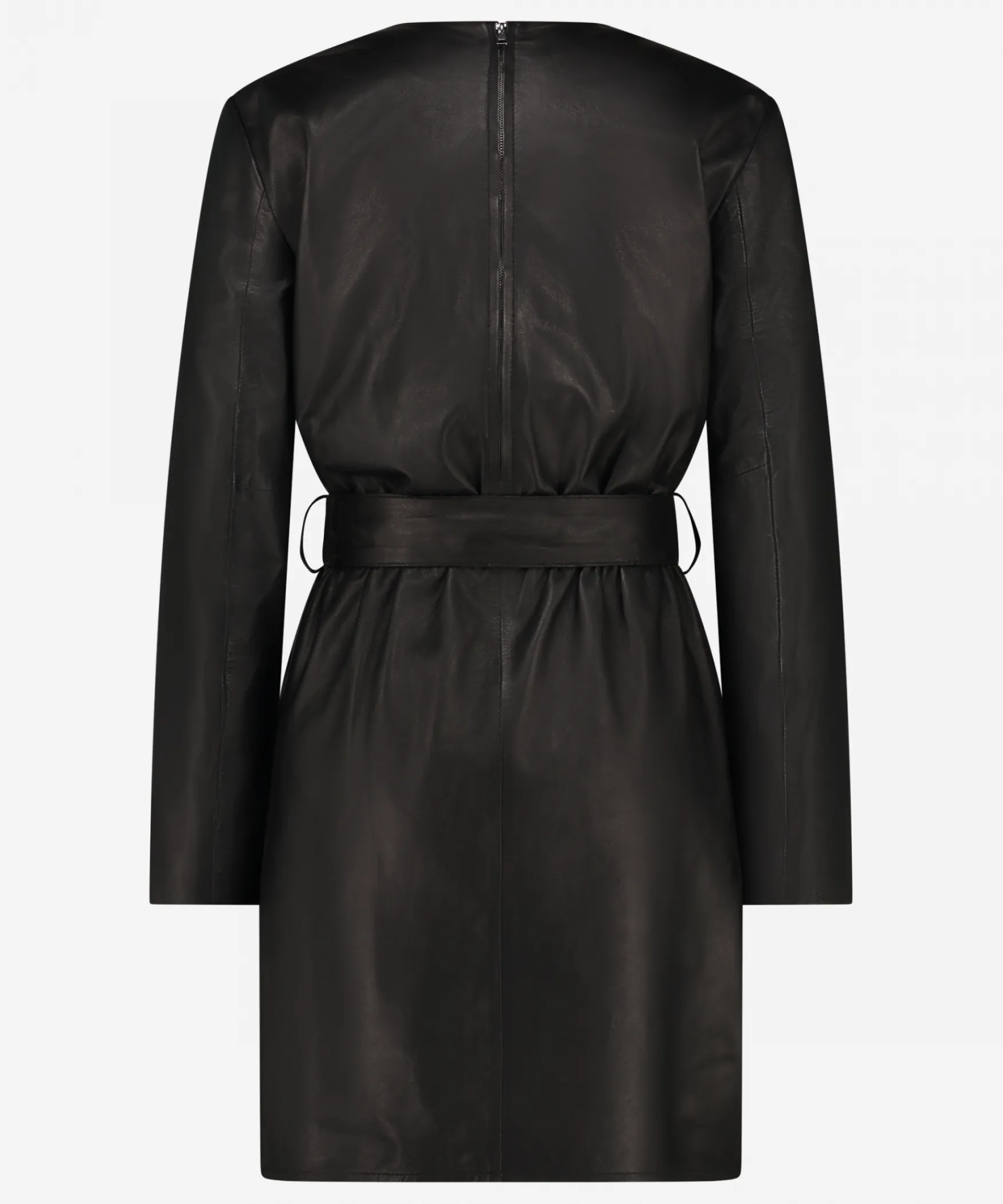 IBANA Dilly | Black< Leren Jurken | Midi Jurken
