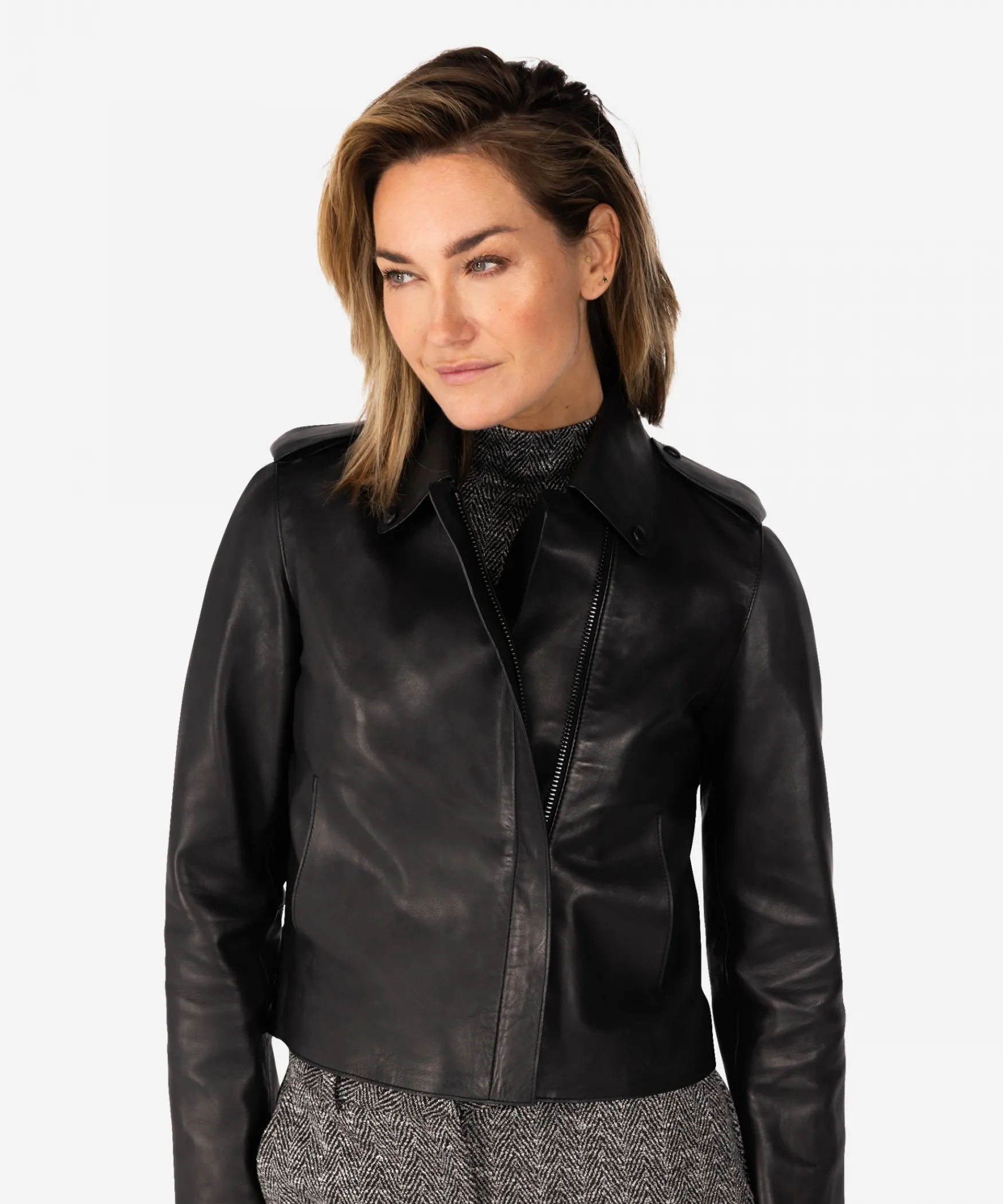 IBANA Janey | Black< Leren Jassen