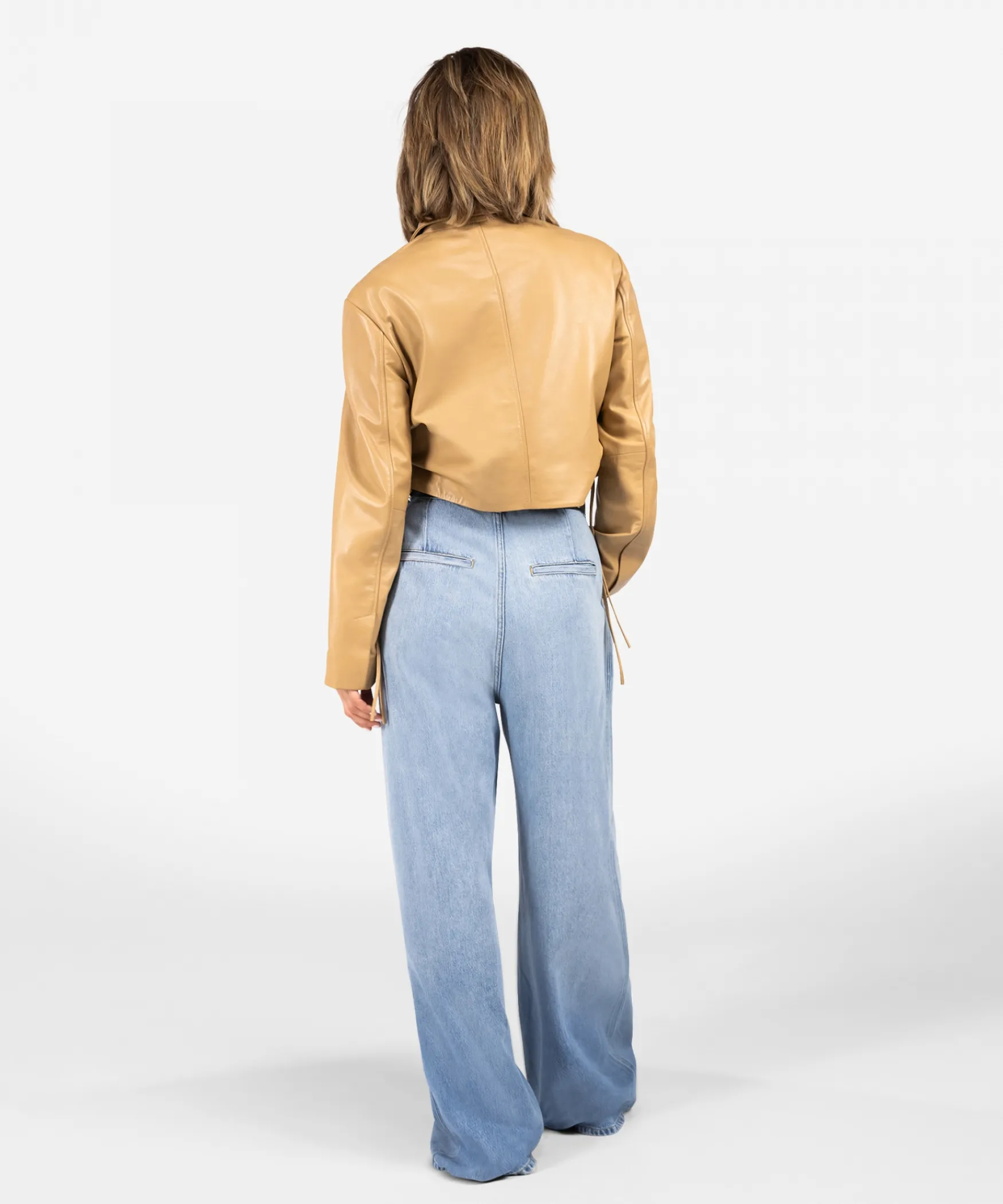 IBANA Jayden | Sandalwood< Leren Jassen