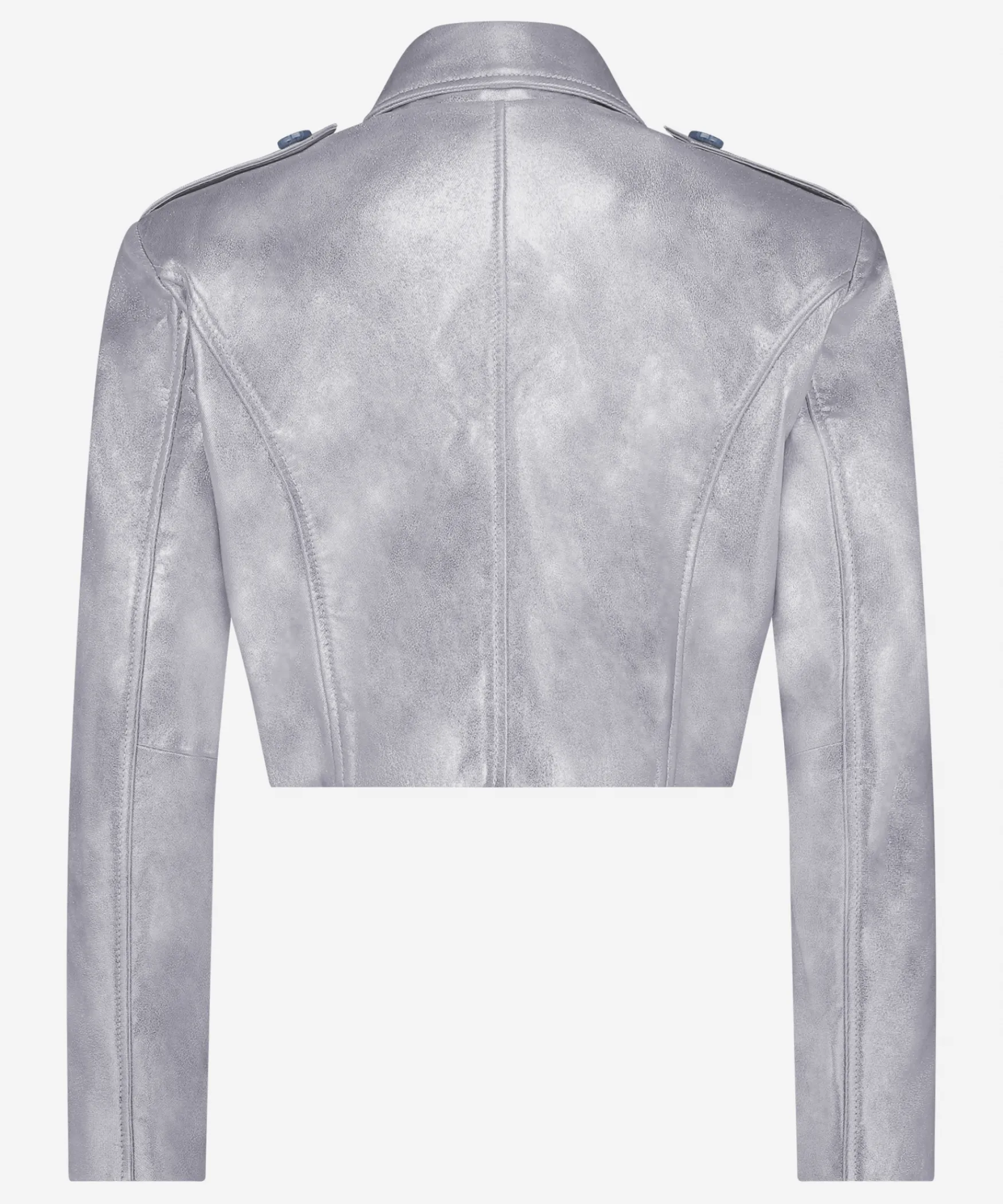 IBANA Jorin Metallic | Stone Blue< Leren Jassen
