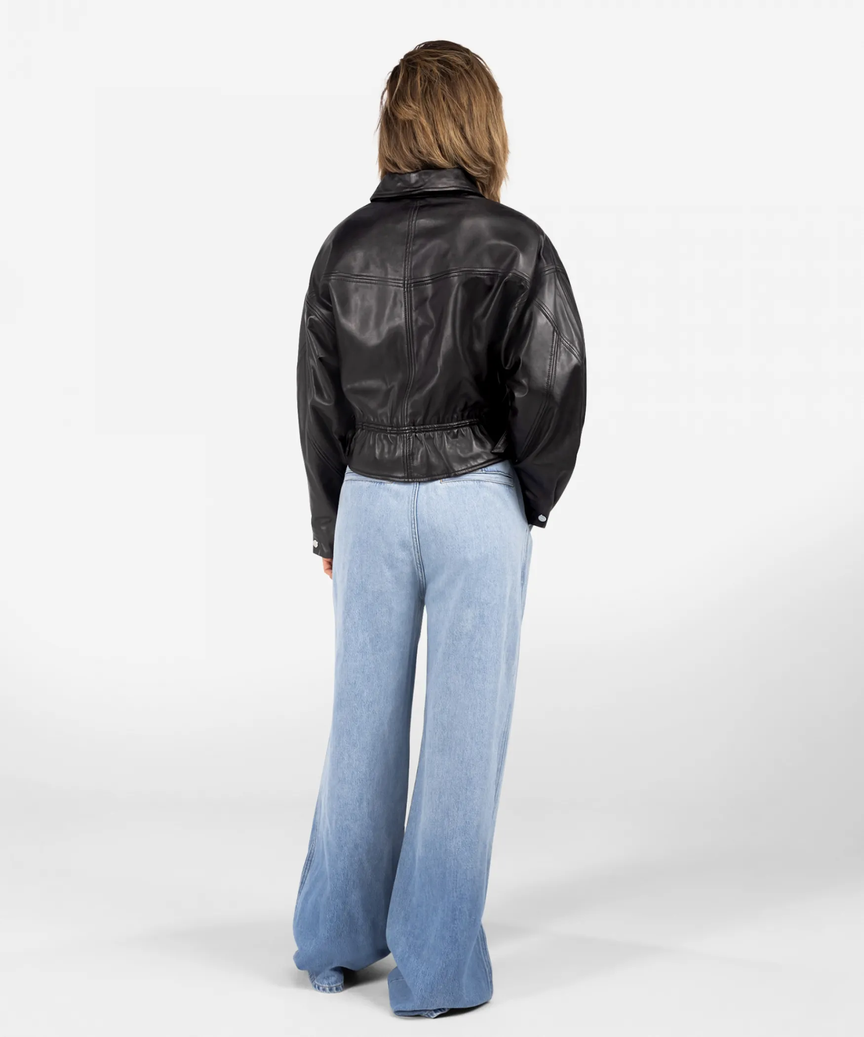 IBANA Jules | Black< Leren Jassen