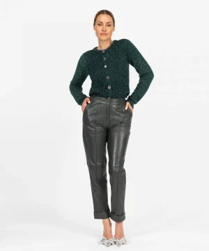 IBANA Peggy | < Mid Waist | Leren Broeken