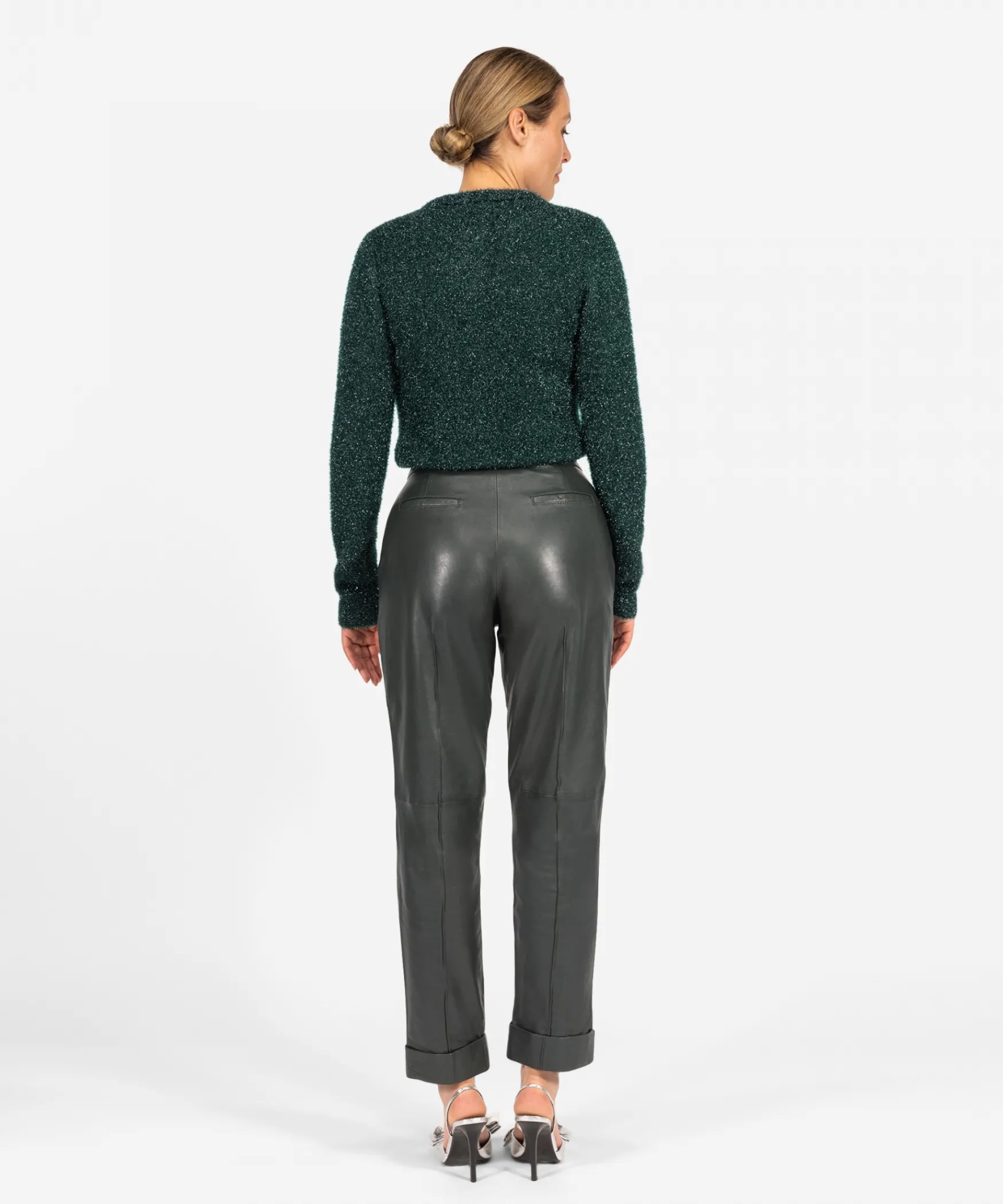 IBANA Peggy | < Mid Waist | Leren Broeken