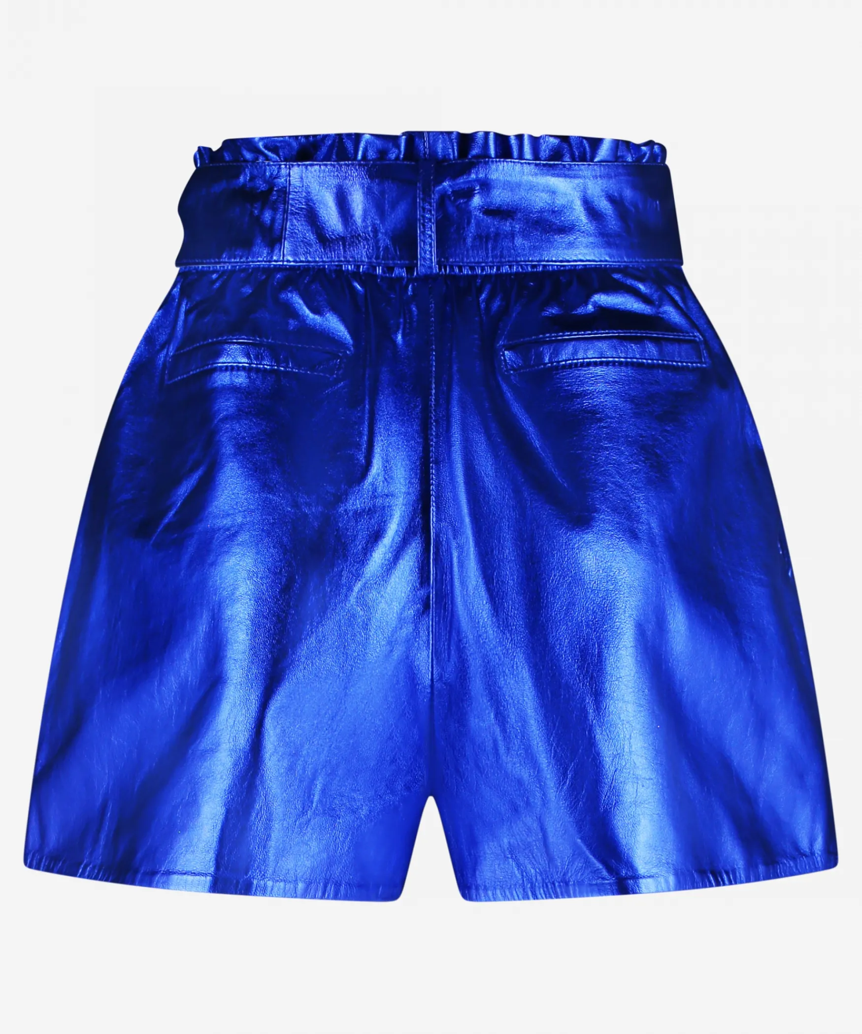 IBANA Sasha metallic | Breezy Blue< Leren Shorts En Rokken | Mini Shorts En Rokken