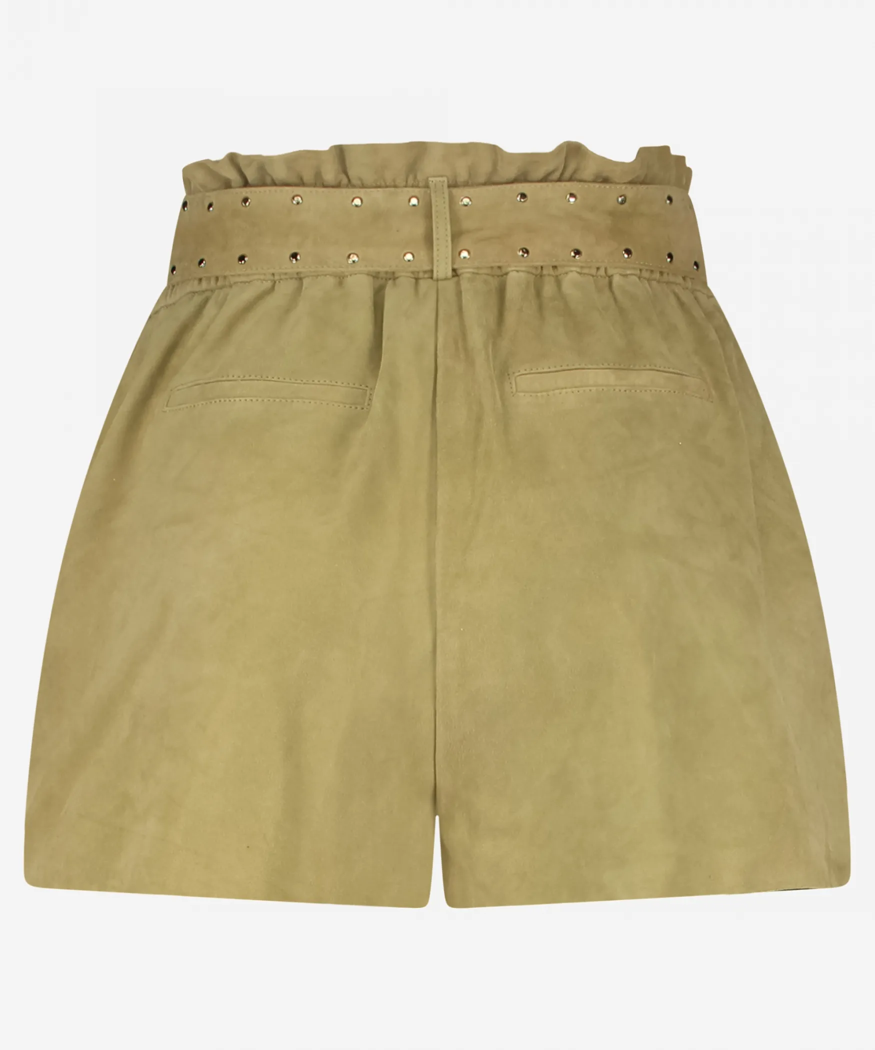 IBANA Saskia Suede | MOSS GREEN< Mini Shorts En Rokken | Leren Shorts En Rokken